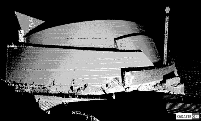 Лазерное сканирование центрального концертного зала 